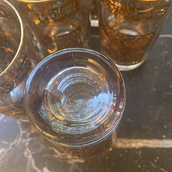 8 Vintage Dominion Glass Company  Gold Rimmed Glass Tumblers. Made in Canada - Picture 7 of 17